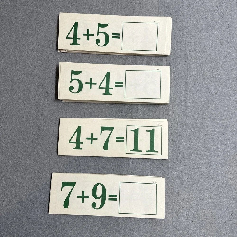 KENWORTHY Self-Teaching Multiplication  Flash Cards #2131 Vertical Equation VTG